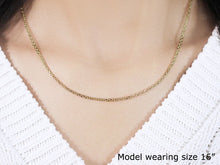 Load image into Gallery viewer, 14k Yellow Gold Diamond Cut Cable Link Chain 1.8mm
