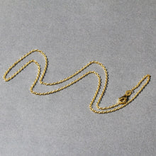 Load image into Gallery viewer, 14k Yellow Gold Round Cable Link Chain 1.5mm
