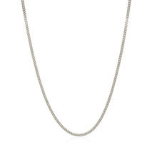 Load image into Gallery viewer, 10k White Gold Gourmette Chain 1.5mm

