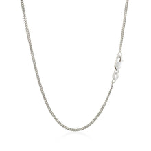 Load image into Gallery viewer, 10k White Gold Gourmette Chain 1.5mm
