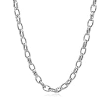 Load image into Gallery viewer, 4.6mm 14k White Gold Oval Rolo Chain
