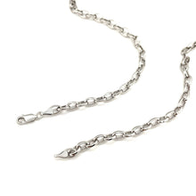 Load image into Gallery viewer, 4.6mm 14k White Gold Oval Rolo Chain

