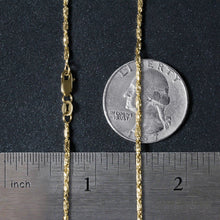 Load image into Gallery viewer, Diamond Cut Fancy Links Pendant Chain in 14k Yellow Gold (1.5mm)
