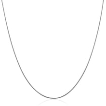 Load image into Gallery viewer, 14k White Gold Thin Motif Round Omega Necklace
