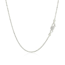Load image into Gallery viewer, 14k White Gold Diamond-Cut Bead Chain 1.2mm
