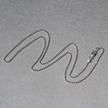 Load image into Gallery viewer, 14k White Gold Diamond-Cut Bead Chain 1.2mm
