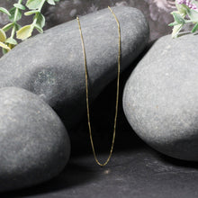Load image into Gallery viewer, 14k Yellow Gold Classic Box Chain 0.6mm
