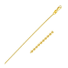 Load image into Gallery viewer, 18k Yellow Gold Bead Chain 1.5mm (1.50 mm)
