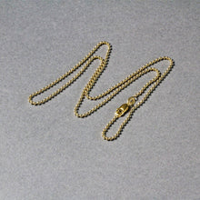 Load image into Gallery viewer, 18k Yellow Gold Bead Chain 1.5mm (1.50 mm)
