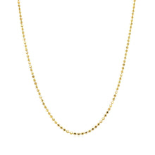 Load image into Gallery viewer, 14k Yellow Gold Diamond-Cut Bead Chain 1.2mm
