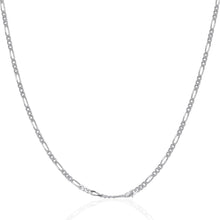 Load image into Gallery viewer, 14k White Gold Solid Figaro Chain 1.9mm
