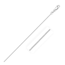 Load image into Gallery viewer, 14k White Gold Classic Box Chain 0.6mm
