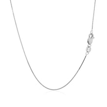Load image into Gallery viewer, 14k White Gold Classic Box Chain 0.6mm
