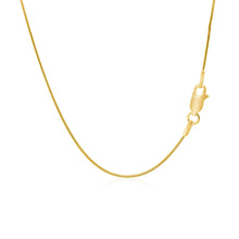 Load image into Gallery viewer, 14k Yellow Gold Round Snake Chain 0.9mm
