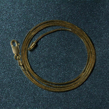 Load image into Gallery viewer, 14k Yellow Gold Round Snake Chain 0.9mm

