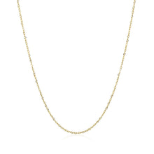 Load image into Gallery viewer, 14k Yellow Gold Singapore Chain 0.8mm
