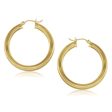 Load image into Gallery viewer, 14k Yellow Gold Polished Hoop Earrings (40 mm)
