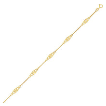 Load image into Gallery viewer, 14k Yellow Gold Infinity Ankle Bracelet
