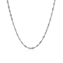 Load image into Gallery viewer, 14k White Gold Singapore Chain 1.7mm
