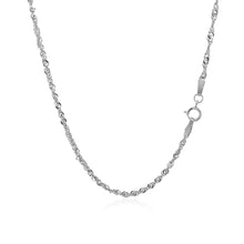 Load image into Gallery viewer, 14k White Gold Singapore Chain 1.7mm
