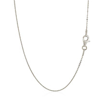 Load image into Gallery viewer, Sterling Silver Rhodium Plated Cable Chain 0.6mm
