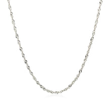 Load image into Gallery viewer, 14k White Gold Singapore Chain 1.5mm
