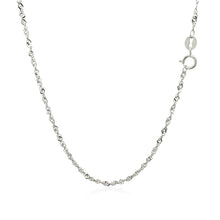 Load image into Gallery viewer, 14k White Gold Singapore Chain 1.5mm
