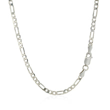 Load image into Gallery viewer, 3.0mm 14k White Gold Solid Figaro Chain
