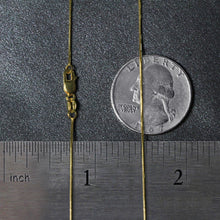 Load image into Gallery viewer, 14k Yellow Gold Round Snake Chain 0.7mm
