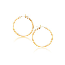 Load image into Gallery viewer, 14k Yellow Gold Polished Hoop Earrings (2x40mm)

