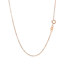 Load image into Gallery viewer, 14k Rose Gold Classic Box Chain 0.6mm
