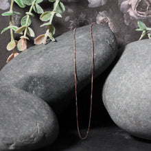 Load image into Gallery viewer, 14k Rose Gold Classic Box Chain 0.6mm
