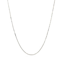 Load image into Gallery viewer, 14k White Gold Classic Box Chain 0.45mm
