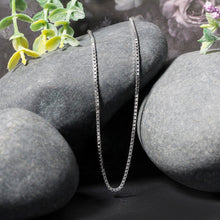Load image into Gallery viewer, 14k White Gold Classic Box Chain 1.4mm
