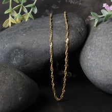 Load image into Gallery viewer, 2.1mm 14k Yellow Gold Singapore Chain
