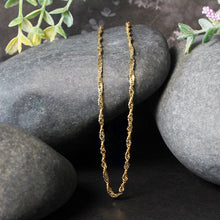 Load image into Gallery viewer, 2.1mm 14k Yellow Gold Singapore Chain
