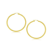 Load image into Gallery viewer, 14k Yellow Gold Polished Hoop Earrings (25 mm)
