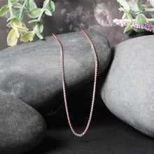Load image into Gallery viewer, 14k Rose Gold Diamond Cut Round Wheat Chain 1.1mm
