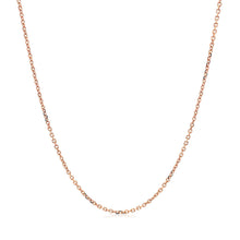 Load image into Gallery viewer, 14k Rose Gold Diamond Cut Cable Link Chain 1.1mm
