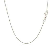 Load image into Gallery viewer, 14k White Gold Diamond Cut Round Wheat Chain 0.6mm

