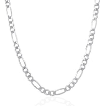 Load image into Gallery viewer, 6.0mm 14k White Gold Solid Figaro Chain
