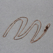 Load image into Gallery viewer, Diamond Cut Cable Link Chain in 14k Rose Gold (0.8 mm)
