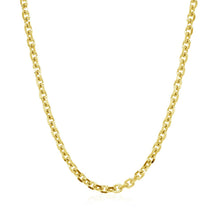 Load image into Gallery viewer, 3.1mm 14k Yellow Gold Diamond Cut Cable Link Chain
