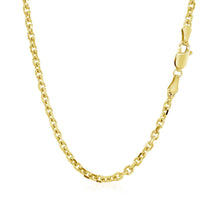Load image into Gallery viewer, 3.1mm 14k Yellow Gold Diamond Cut Cable Link Chain
