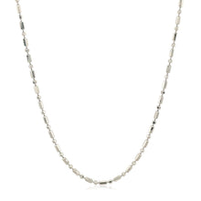 Load image into Gallery viewer, 14k White Gold Diamond-Cut Alternating Bead Chain 1.5mm
