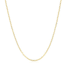 Load image into Gallery viewer, 14k Yellow Gold Faceted Cable Link Chain 1.3mm
