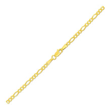 Load image into Gallery viewer, 2.8mm 14k Yellow Gold Figaro Anklet
