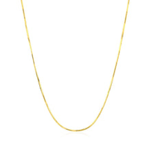 Load image into Gallery viewer, 14k Yellow Gold Octagonal Shiny Snake Chain 0.8mm

