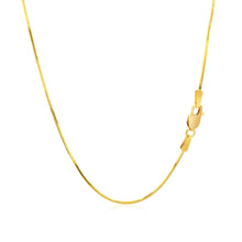 Load image into Gallery viewer, 14k Yellow Gold Octagonal Shiny Snake Chain 0.8mm

