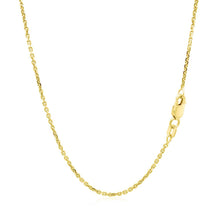 Load image into Gallery viewer, 14k Yellow Gold Diamond Cut Cable Link Chain 1.4mm
